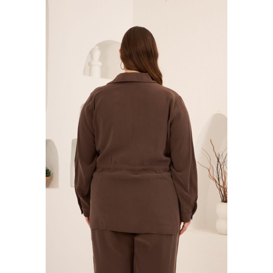 KAHVE CEKET MODAL KUMAŞ 186017