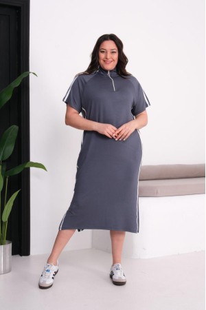 GRİ ELBİSE KRİSTAL KUMAŞ 185850