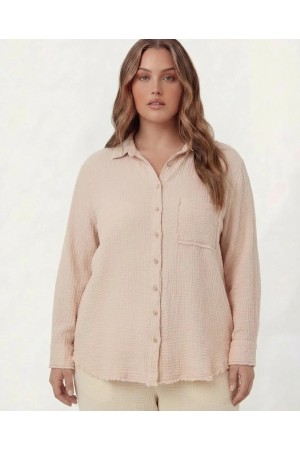 MUSLIN FABRIC SHIRT 186078