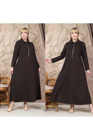 KAHVE ELBİSE OYSHO KUMAŞ 185844