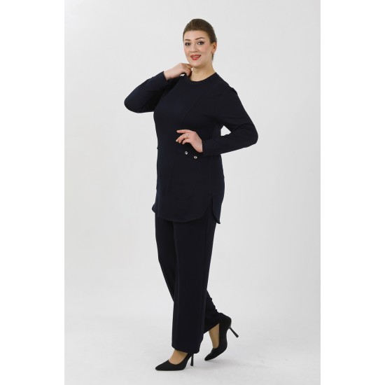 LACİVERT TAKIM KRİSTAL KUMAŞ 185905