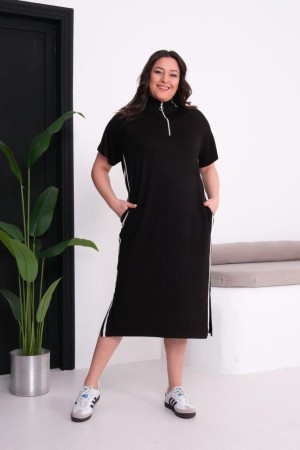 SİYAH ELBİSE KRİSTAL KUMAŞ 185851