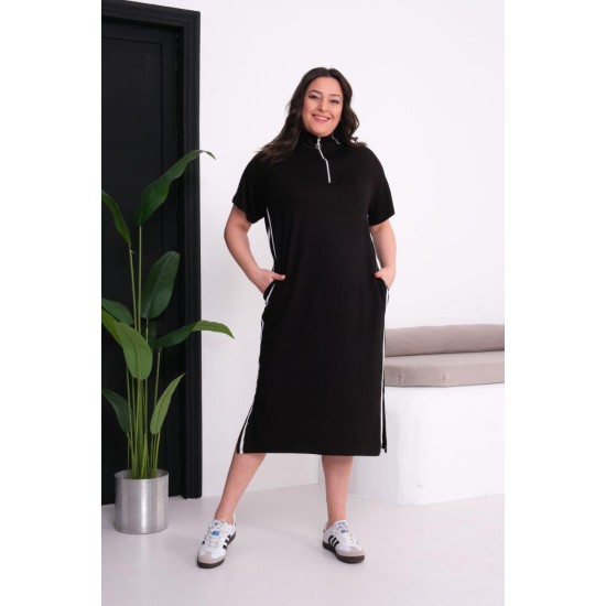 SİYAH ELBİSE KRİSTAL KUMAŞ 185851