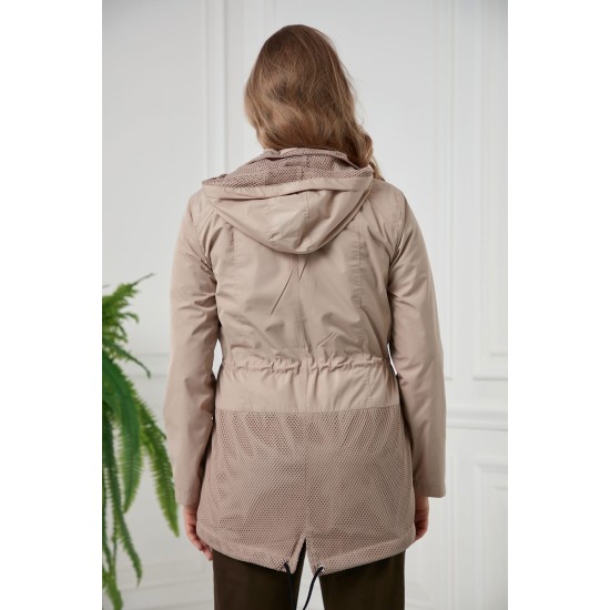 FİLE DETAY İÇİ ASTARLI TRENÇKOAT 186048