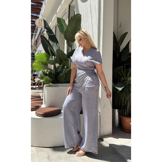 GRİ TAKIM KETEN KUMAŞ 185693