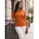 ORANGE TSHIRT POLO YAKA 185840