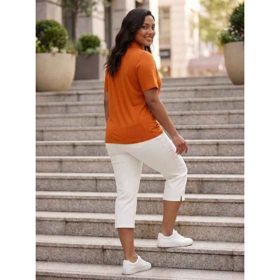 ORANGE TSHIRT POLO YAKA 185840