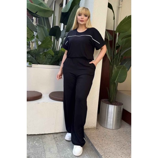 SİYAH EŞOFMAN TAKIM VİSKON KUMAŞ 185734