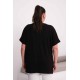 BLACK VISCOSE FABRIC BLOUSE 185823