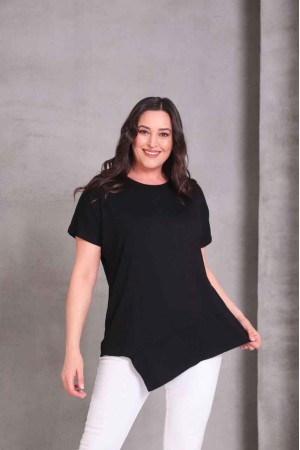 SİYAH BLUZ VİSKON KUMAŞ 185827