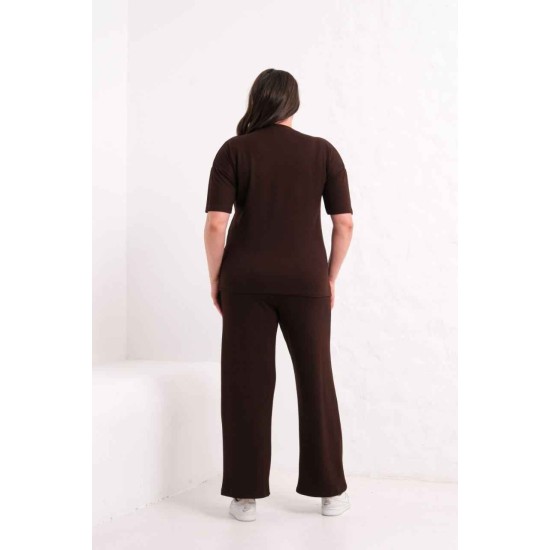 BROWN TRACKSUIT SET 185858