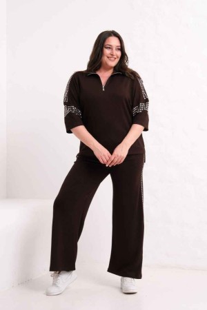 BROWN TRACKSUIT SET 185862