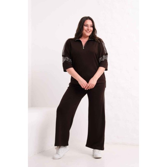 BROWN TRACKSUIT SET 185862