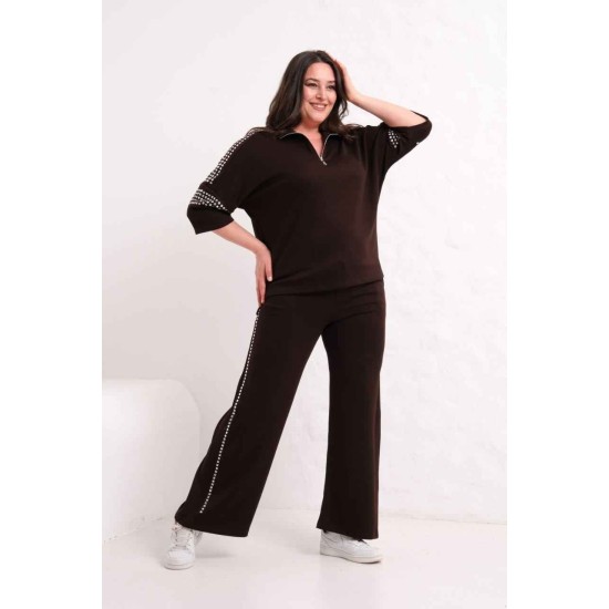 BROWN TRACKSUIT SET 185862