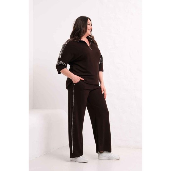 BROWN TRACKSUIT SET 185862