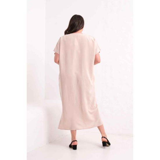 BEJ ELBİSE MODAL KUMAŞ 185864