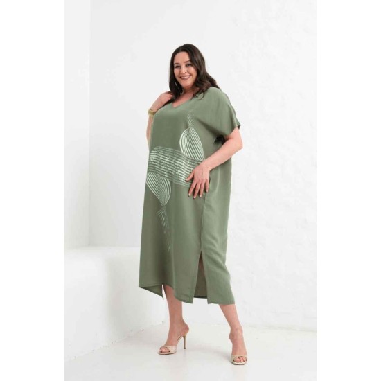 HAKİ ELBİSE MODAL KUMAŞ 185866