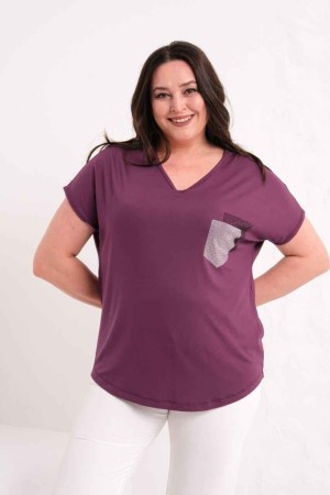 MOR BLUZ VİSKON KUMAŞ 185871