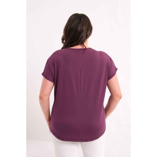 MOR BLUZ VİSKON KUMAŞ 185871