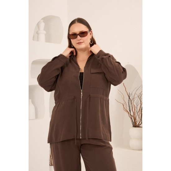 KAHVE CEKET MODAL KUMAŞ 186017