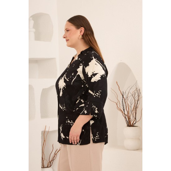 ÖZEL VİSKON DIŞI JAKARLI BLUZ 186000