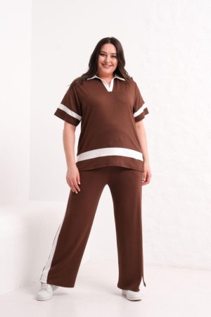 BROWN TRACKSUIT SET 185856