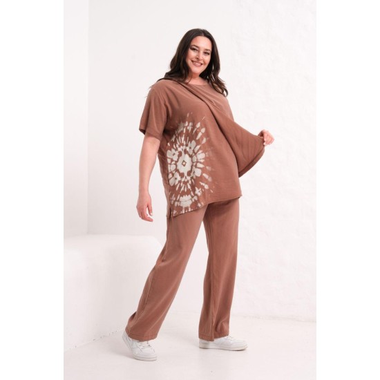 BROWN TRACKSUIT SET 185854