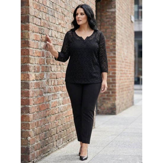 SİYAH BLUZ DANTEL KUMAŞ 185703