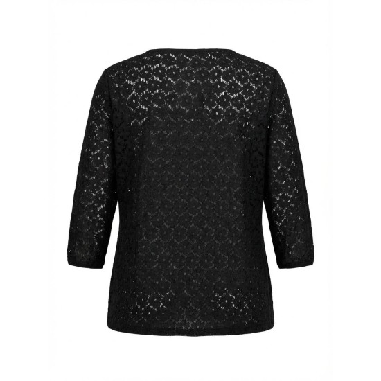 SİYAH BLUZ DANTEL KUMAŞ 185703