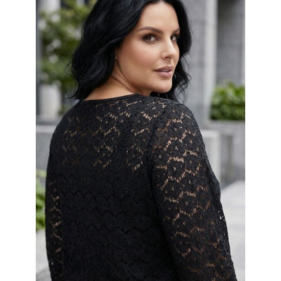 SİYAH BLUZ DANTEL KUMAŞ 185703