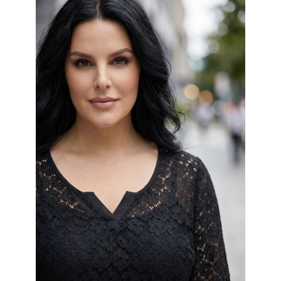 SİYAH BLUZ DANTEL KUMAŞ 185703