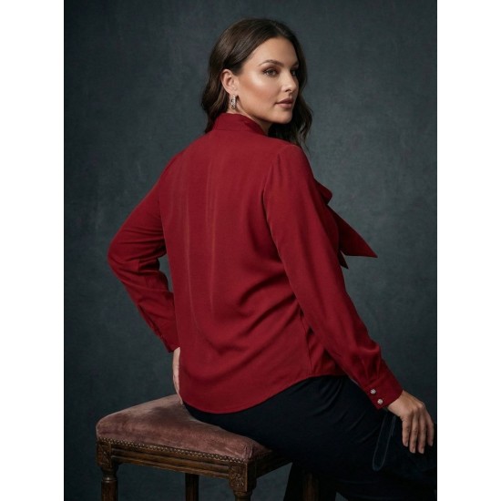 BORDO BLUZ KREP KUMAŞ 185701