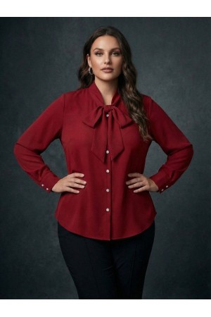 BORDO BLUZ KREP KUMAŞ 185701