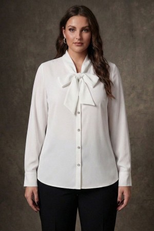 BEYAZ BLUZ KREP KUMAŞ 185700