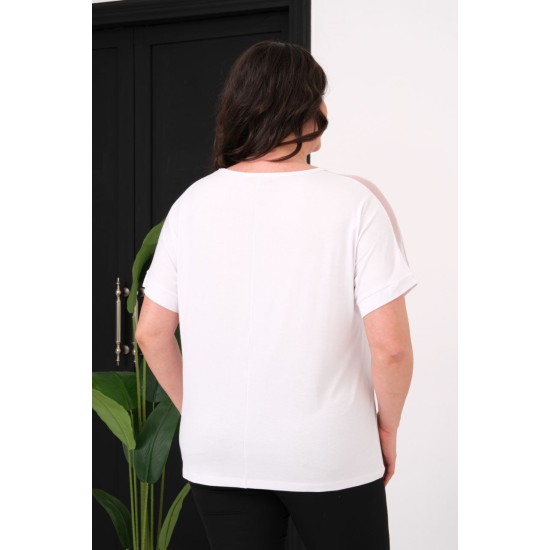 WHITE BLOUSE VISCOSE FABRIC 185568