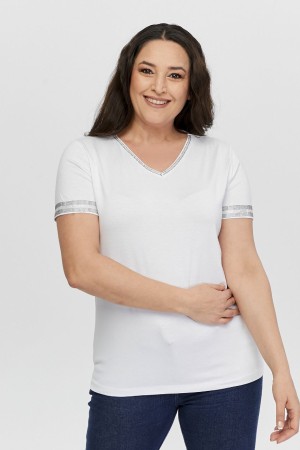 WHITE BLOUSE VISCOSE FABRIC 185580