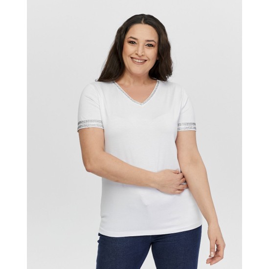 WHITE BLOUSE VISCOSE FABRIC 185580