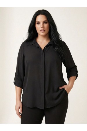 SİYAH GÖMLEK RAHAT KALIP 185717