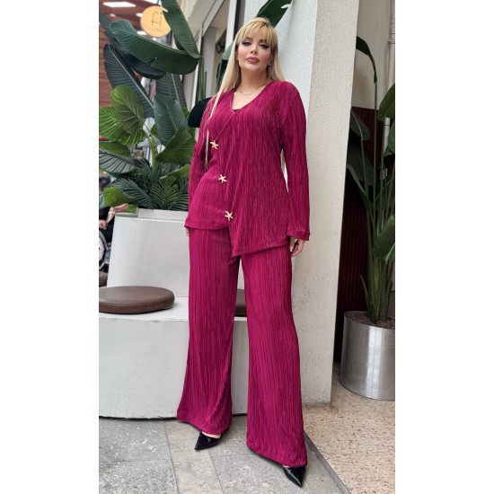 BORDO TAKIM ÖRME PİLİSE KUMAŞ 185545