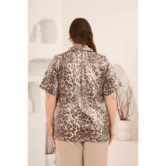 KUMAŞ ÖZEL VİSKON DIŞI JAKARLI GÖMLEK 186002