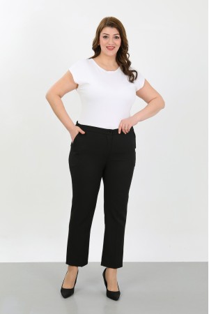 BLACK DABIL FABRIC PANTS 185902