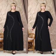 SİYAH ELBİSE VİSKON KUMAŞ 185842