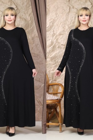 SİYAH ELBİSE VİSKON KUMAŞ 185842