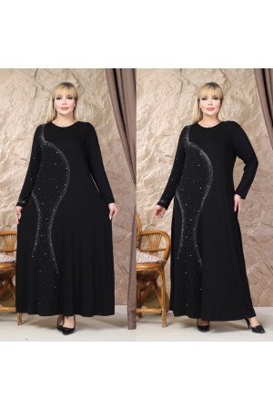 SİYAH ELBİSE VİSKON KUMAŞ 185842