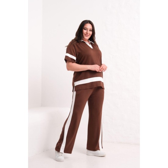 BROWN TRACKSUIT SET 185856