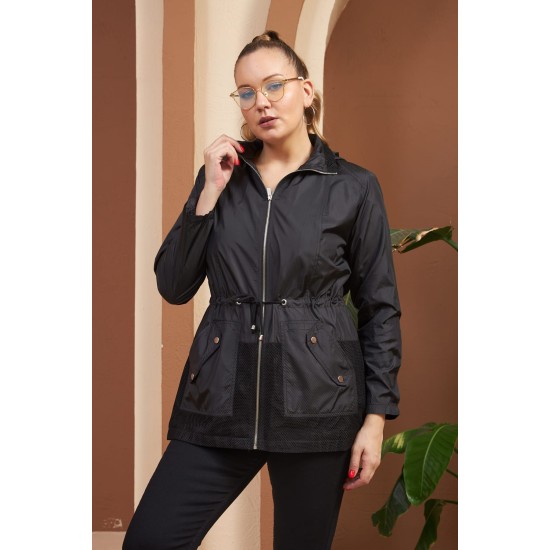 FİLE DETAY İÇİ ASTARLI TRENÇKOAT 186047