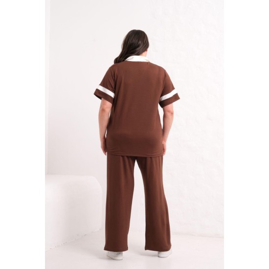 BROWN TRACKSUIT SET 185856