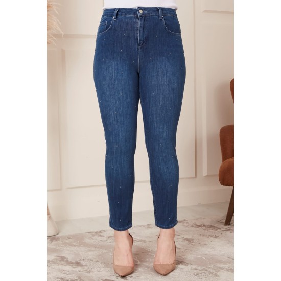 ÖZEL TAŞ DETAYLI JEAN 186105