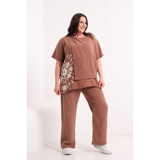 BROWN TRACKSUIT SET 185854