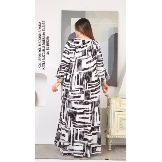 DESENLİ ELBİSE DOKUMA KUMAŞ 185558